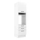 Torre Quente Armário de Cozinha 60 cm 1 Porta 3 Gavetas Branco Agata Madesa Torre Quente Armário de Cozinha 60 cm 1 Porta 3 Gavetas Branco Agata Madesa