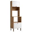 Torre Quente Dupla 100% MDF 60cm Essencia Frise 1051 Genialflex