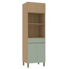 Torre Quente Modulado 70cm 2 Nichos 1 Gaveta 4 Portas Slim Luciane