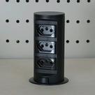 Torre Tomada Automática Moveis Embutir Retrátil C/ 2 Tomadas