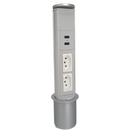 Torre Totem Manual 2 Tomada 20a 2 Usb Cinza