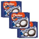 Tortinha Biscoito Crocante Recheio Cremoso Baunilha Kit 900g
