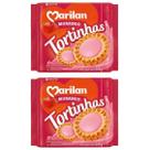 Tortinha Biscoito Recheada Sabor Morango Kit 2 Pacotes 300g