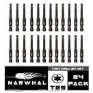 Torx Bits Narwhal T25 (pacote com 24 grau de impacto de 5 cm) com estojo