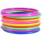 Toss Ring Game OBTANIM 12 peças de plástico de 12 cm multicoloridas