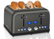 Tostadora SEEDEEM de 4 Rebanadas, 6 Niveles, Ranuras de 1.5" 1500W Tostadora SEEDEEM de 4 Rebanadas, 6 Niveles, Ranuras de 1.5" 1500W