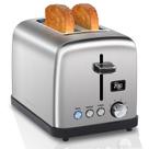 Tostadora SEEDEEM para 2 rebanadas con pantalla LCD, 7 niveles de tostado, ranuras anchas de 3,6 cm, 900W