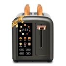 Tostadora SEEDEEM para 2 Rebanadas con Pantalla Táctil 1350W metálico oscuro Tostadora SEEDEEM para 2 Rebanadas con Pantalla Táctil 1350W metálico oscuro