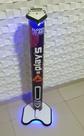 TOTEM DE ÁLCOOL EM GEL AZUL MUSICAL COM LED - 1 metro por 0,30cm