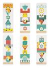 Totem de empilhar Janod com 52 peças