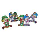 Totens de Mesa Decoração Palhacinhos Kit com 4 Displays Mdf Adesivado
