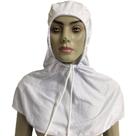 Touca Balaclava Longa Branca Poliviscose Ombros Com Cordão Ninja Touca Balaclava Longa Branca Poliviscose Ombros Com Cordão Ninja