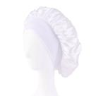 TOUCA CABELO CETIM COM FAIXA ELASTICA - Branca