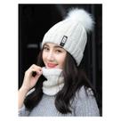 Touca + Cachecol De Inverno Feminino Tricotado com Forro