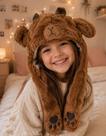 Touca Capivara Infantil Orelhas Mexem Inverno Pelúcia Fofinha Touca Capivara Infantil Orelhas Mexem Inverno Pelúcia Fofinha