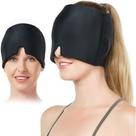 Touca Chapéu Capuz Máscara Duplo com Gel Para Alívio De Enxaqueca Dor De Cabeça Olhos Frio/Quente