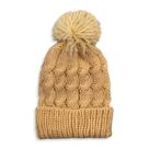 Touca com Pompom - Bege frio lançamento 2025