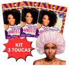 Touca De Banho Cabelo Grande Volumoso Afro Tranças Cor Sortidas 1 unidade 2 unidades 3 unidades