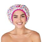 Touca de banho e touca de banho reutilizáveis à prova d'água Fashionista Deco
