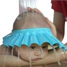 Touca de banho para chá de bebê Shuiniba Soft Wash Hair Shield Blue