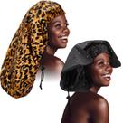 Touca de banho SATINIOR Braid Jumbo impermeável para cabelos longos x2 Touca de banho SATINIOR Braid Jumbo impermeável para cabelos longos x2