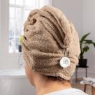 Touca de Banho Seca Cabelo Atoalhada Avulsa 100 algodão Absorve AntiFrizz Confortável Touca de Banho Seca Cabelo Atoalhada Avulsa 100 algodão Absorve AntiFrizz Confortável