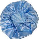 Touca de Cetim Camada Simples Antifrizz Azul Bebê
