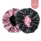 Touca de cetim dupla face com regulagem cores variadas - CosmétIKA