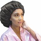 Touca de Cetim Grande Para Cabelos Volumosos Afros Tranças