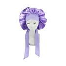 Touca De Cetim Tamanho Grande Para Mulheres, Para Cuidados Com O Cabelo Cacheado E Volumoso.