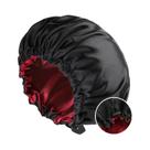 Touca De Dormir Feminina De Seda Macia Com Camada Dupla E Botão Ajustável Chapéu De Cabelo Moderno