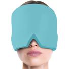 Touca de enxaqueca terapêutica Gel hood ice pack máscara de calor para os olhos touca Cor:Azul-1PCS