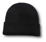 Touca De Lã Preta Inverno Unissex Adulto Moda Tamanho Único Touca De Lã Preta Inverno Unissex Adulto Moda Tamanho Único