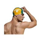 Touca De Natação De Silicone Azul Para Homens, Impermeável, Proteção Para Os Ouvidos, Touca De Banho