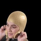 Touca de silicone para mechas 2300 furos dourada