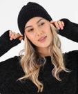 Touca Feminina Chenille Marisa Preto-56105