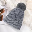 Touca Feminina de Frio com Pompom Forrada e Confortável