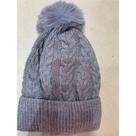 Touca Feminina de Inverno OEM em Lã Acrílica Antialérgica Cinza Adulto