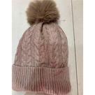 Touca Feminina de Inverno OEM em Lã Acrílica Antialérgica Marrom com Pompom Adulto Touca Feminina de Inverno OEM em Lã Acrílica Antialérgica Marrom com Pompom Adulto
