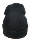 Touca Gorro Beanie Inverno Unissex lisa preto Proteção Frio