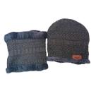 Touca Gorro + Cachecol Unissex Com Forrada Lã Para Frio Inverno Touca Gorro + Cachecol Unissex Com Forrada Lã Para Frio Inverno