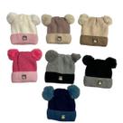 Touca Gorro Capuz De Lã C/pompom Pelúcia Cores Liso Touca Gorro Capuz De Lã C/pompom Pelúcia Cores Liso