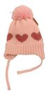 Touca Gorro De La Cobre Orelha Infantil Bebês Coração Pompom Touca Gorro De La Cobre Orelha Infantil Bebês Coração Pompom