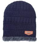 Touca Gorro De Lã Unissex Forrada Com Pelúcia Cinza