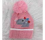 Touca Gorro Dinossauro Infantil Touca De Lã Com Pompom Dia Frio(6meses-8anos)
