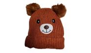 Touca Gorro Forrada Bebe Com Dois Pompom Ursinho