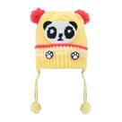 Touca Gorro Infantil Amarela Panda Tamanho Único Touca Gorro Infantil Amarela Panda Tamanho Único