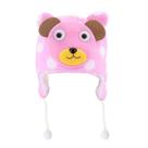 Touca Gorro Infantil Rosa Urso Tamanho único