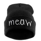 Touca Gorro Lã Bordado Meow Blogueira Tumblr Moda Inverno