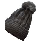 Touca Gorro Pompom Lã Quente Forrada Pelinho Frio Inverno